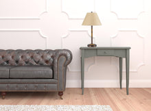 Load image into Gallery viewer, Rustic Metal Table Lamp With Brown Empire Shade - Bronze And Oak
