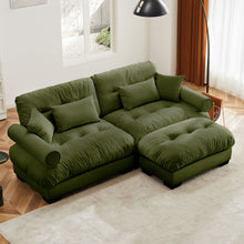 Load image into Gallery viewer, Super Comfort Oversized Modular Sectional Sofa With Movable Ottoman
