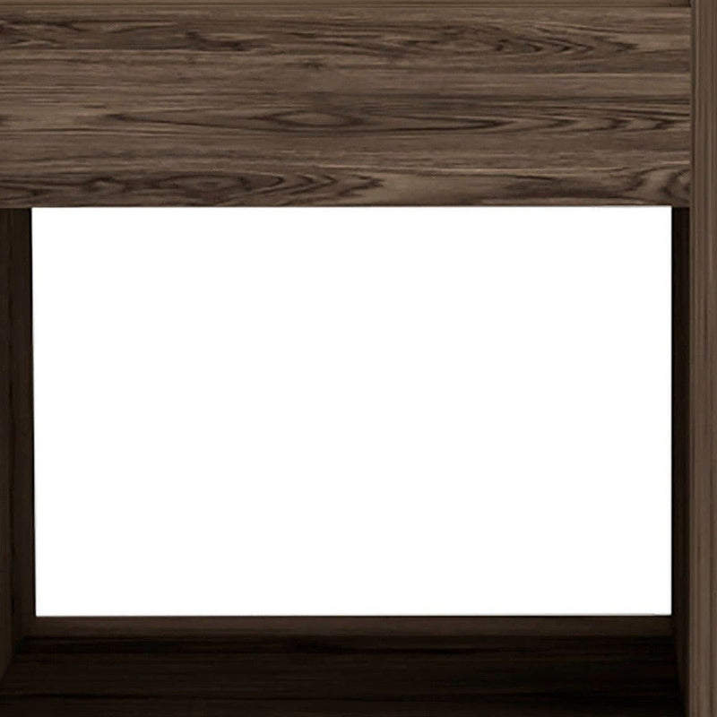 32" Wood Coffee Table With Shelf - Brown