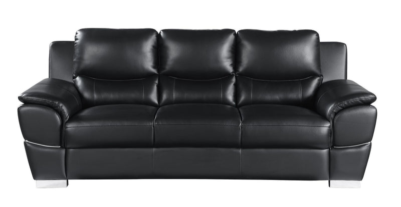 Top Grain Leather Sofa (720442) - Black