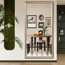 Load image into Gallery viewer, Wood Square Framed Cheval Mirror - Burnt Orange
