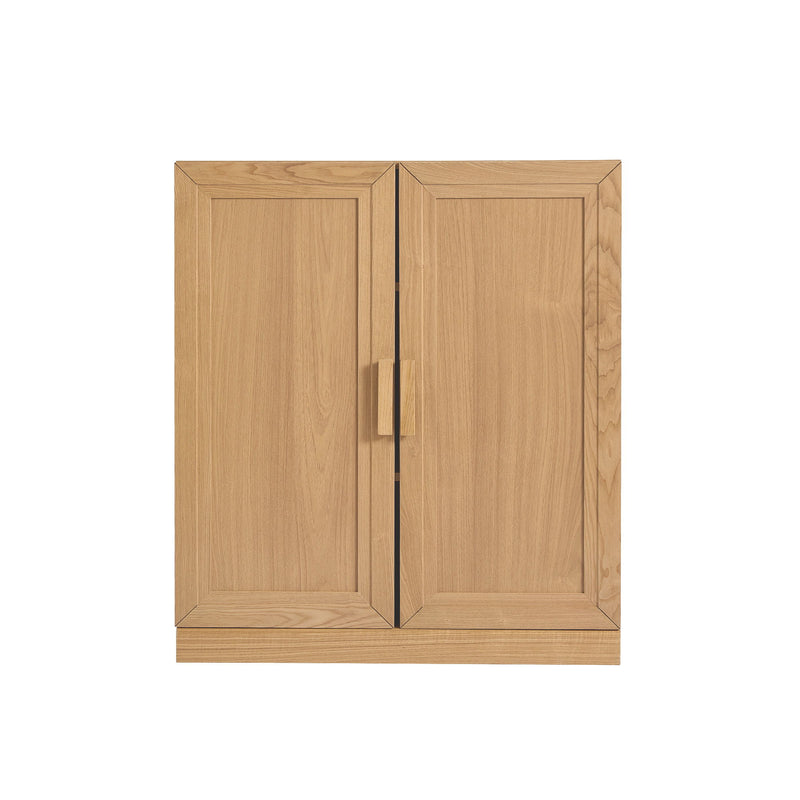 Wood Corner Accent Cabinet - Natural