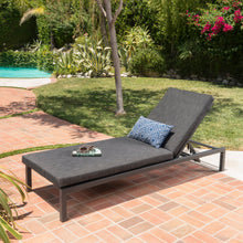 Load image into Gallery viewer, Modern Chaise Lounge With Wate Resistant Fabric Cushions
