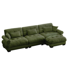 Load image into Gallery viewer, Super Comfort Oversized Modular Sectional Sofa With Movable Ottoman
