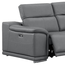 Load image into Gallery viewer, Leather Modular L Shaped Five Piece Corner Sectional - Battleship Gray
