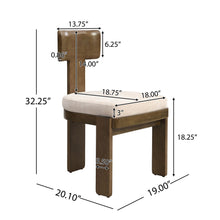 Load image into Gallery viewer, Upholstered Dining Fabric Side Chairs (Set of 2)
