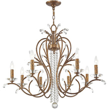 Load image into Gallery viewer, 28'' Eight Light Dimmable Chandelier With Shades - Bronze
