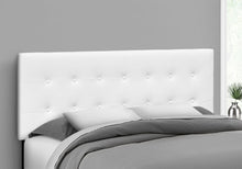 Load image into Gallery viewer, Queen Size Headboard Only Upholstered Leather Look - White
