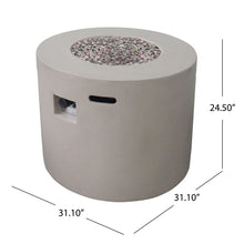 Load image into Gallery viewer, Round Iron Fire Pit With 40,000 Btu
