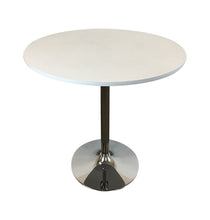 Load image into Gallery viewer, 36" Wood And Metal Pedestal Base Round Top Dining Table - Black
