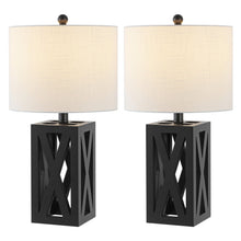 Load image into Gallery viewer, Table Lamps LED With Drum Shades (Set of 2) - Black
