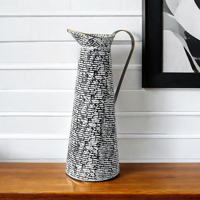 Cylinder Urns Jars (392208) - Black / White