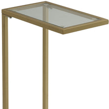Load image into Gallery viewer, Glass Rectangular End Table - Gold And Clear
