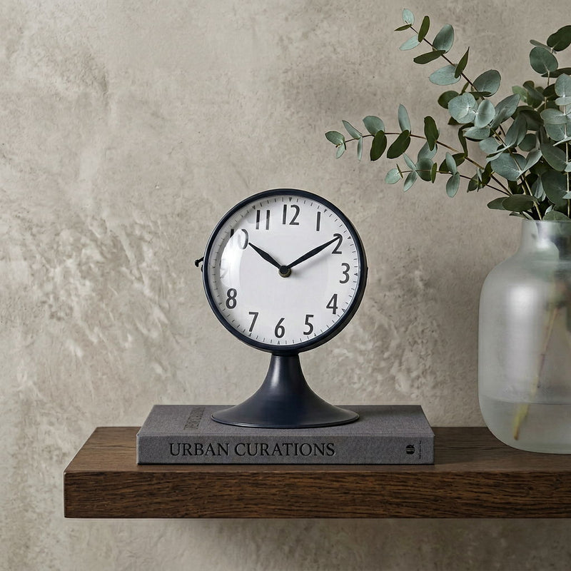 Dome Desk Table Clock - Blue