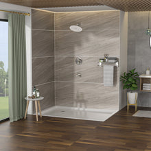 Load image into Gallery viewer, 10" Round Rain Shower Head System With Waterfall Tub Spout, Wall Mounted, Stainless Steel
