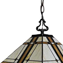Load image into Gallery viewer, Unique Statement Two Light Glass Dimmable Chandelier With Shades - Brown / White
