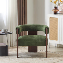 Load image into Gallery viewer, Modern Upholstered Accent Arm Chair With Barrel Back Design

