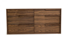 Load image into Gallery viewer, Six Drawer Double Dresser - Walnut / Brown
