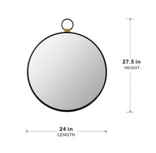 Load image into Gallery viewer, Wall Mirror With Frame, Contemporary Minimalist Accent Mirror For Living Room, Foyer, Entryway, Bedroom - Black
