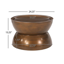 Load image into Gallery viewer, Sparling - Modern Iron Hourglass Coffee Table
