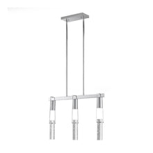 Load image into Gallery viewer, Three Light Metal Dimmable Smart Enabled Chandelier With Shades - Clear / Silver
