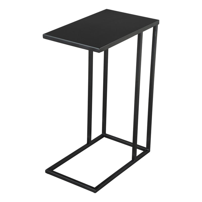 24" Iron Abstract End Table - Black