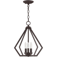 Load image into Gallery viewer, 16" Three-Light Dimmable Chandelier With Shades - Bronze

