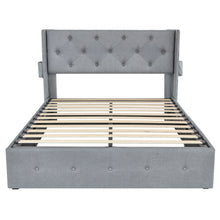 Load image into Gallery viewer, Bed With Gas Lift Storage, USB Ports

