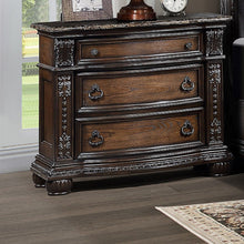 Load image into Gallery viewer, 3 Drawers Nightstand - Brown / Cherry
