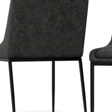 Load image into Gallery viewer, Wood Dining Parsons Chairs (Set of 2) - Gray / Black
