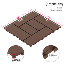 Load image into Gallery viewer, Patio Diy Module Interlocking Decking Tiles Floor, Outdoor And Indoor, Easy And Quick Installation
