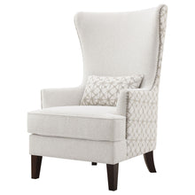 Load image into Gallery viewer, Lindstrom - Wingback Accent With Contoured Back - Ivory White
