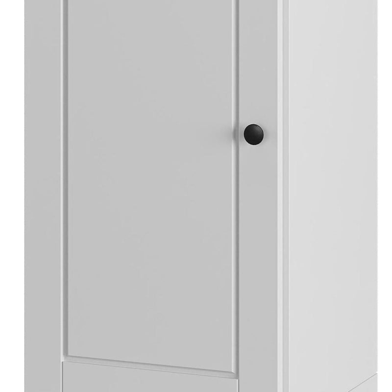 Ten Pair Solid Woodshoe Storage Cabinet (752061) - White