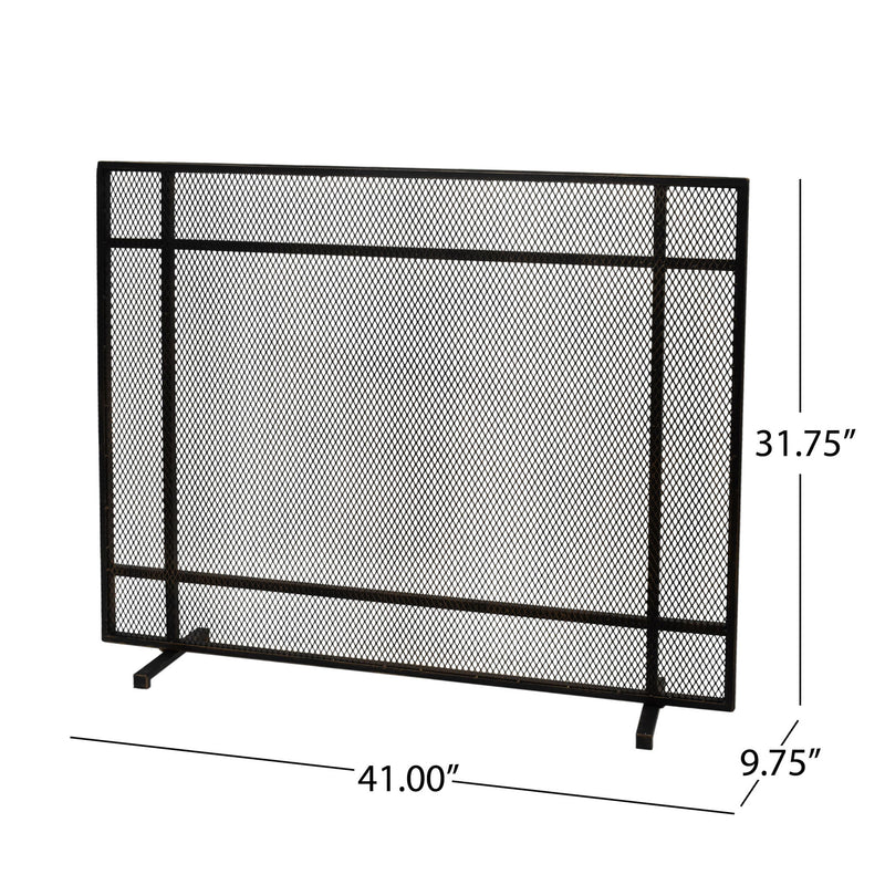 Elegant Iron Fire Screen For Fireplace Protection