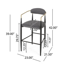 Load image into Gallery viewer, Counter Height Upholstered Barstools (Set of 2)
