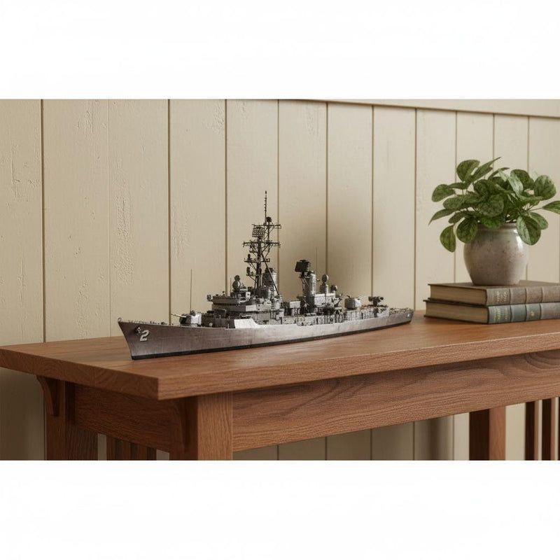 Hand Painted Model Boat (624254) - Gray