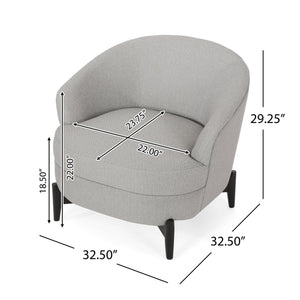 Elegant Barrel Style Club Chair