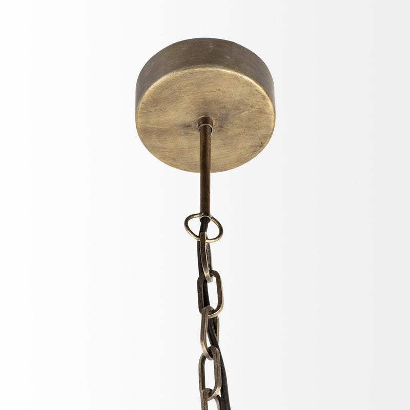 Metal Geometric Globe Hanging Light - Black