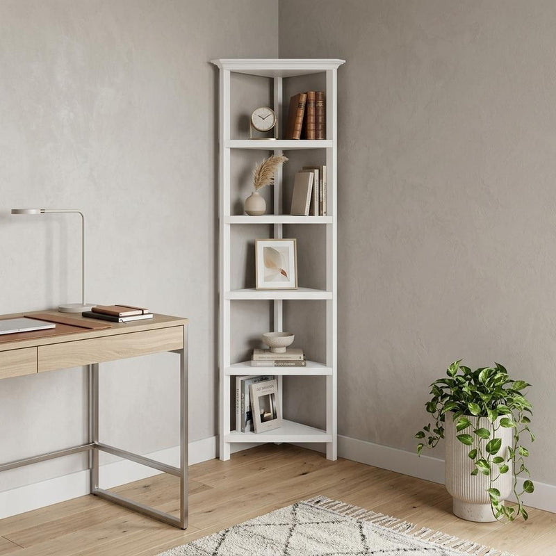 Corner Bookcase (379944) - White