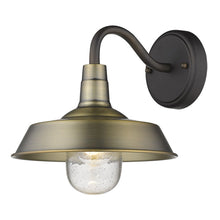 Load image into Gallery viewer, Shallow Plate Shape Wall Light - Brushed Gold
