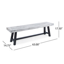 Load image into Gallery viewer, Tranquilizer - Outdoor Acacia Wood Bench With Slat Panel Design

