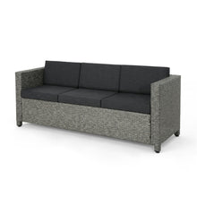 Load image into Gallery viewer, Thalassa - Outdoor 3 Seater Sofa With Removable Cushions And Steel Frame
