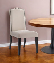 Load image into Gallery viewer, Upholstered Linen Dining Room Parsons Chair - Cream
