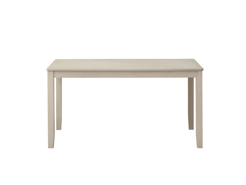 Wood Dining Table - Antiqued White