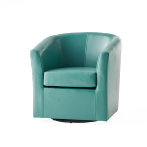 Melodize - Swivel Club Chair With Barrel Shape Design