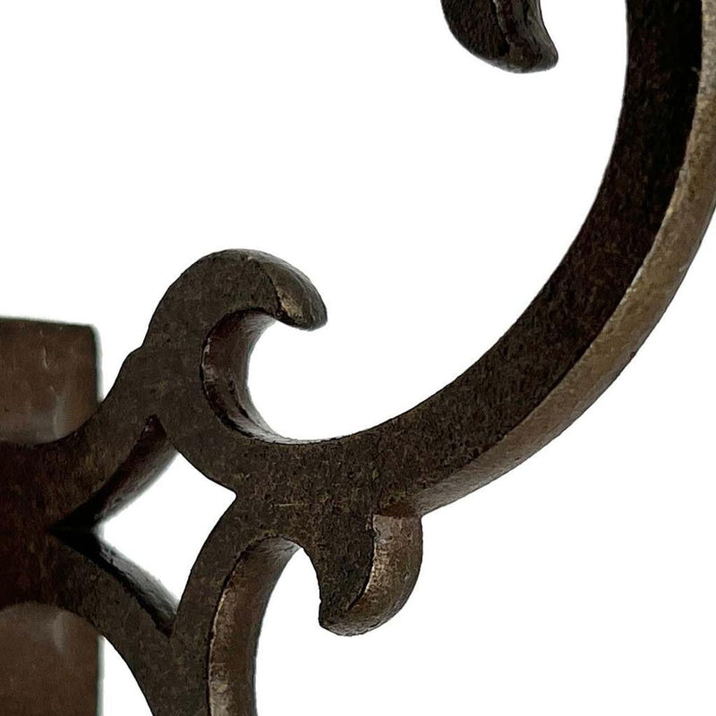 Cast Iron Scroll Wall Hooks (Set of 6) - Antiqued Bronze