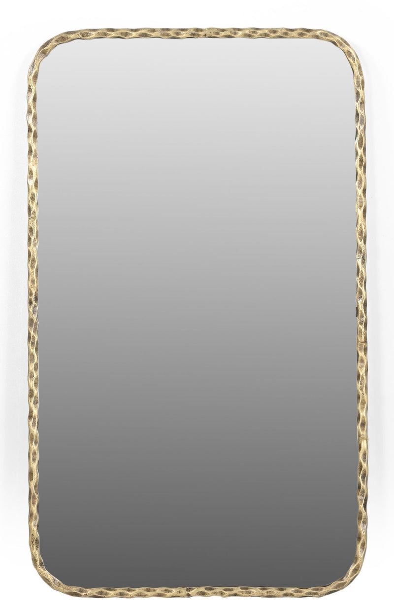 48" Iron Framed Accent Mirror - Brass