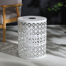 Load image into Gallery viewer, Modern Iron Solar Side Table With Built - In Light
