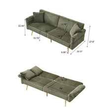 Load image into Gallery viewer, Luxury Foldable Double Sofa Bed With Folding Armrests
