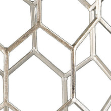 Load image into Gallery viewer, Antiqued Honeycomb Hexagonal End Table - Gold / Honey
